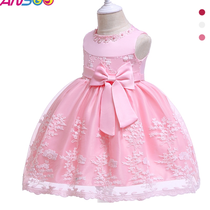 Ansoo Princess Flower Girl šaty letní tutu svatebnínarozeninové oslavy dětské šaty pro dívky