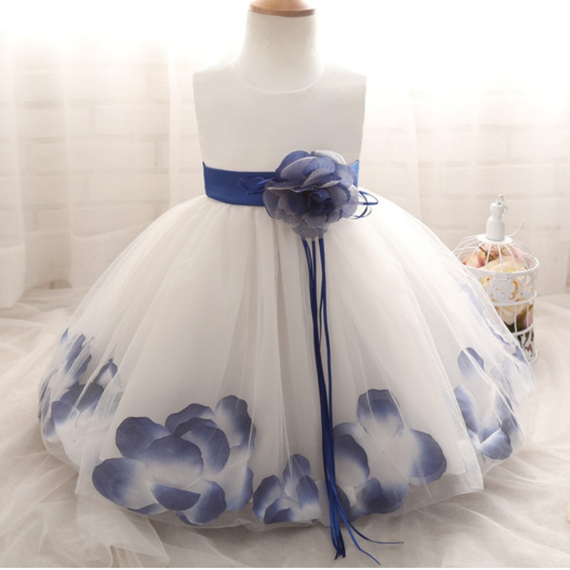 Flower Girl Dress for Wedding Baby Girl 1-10 letnarozeninové oblečení Kids \\'s Girls First Communion Šaty