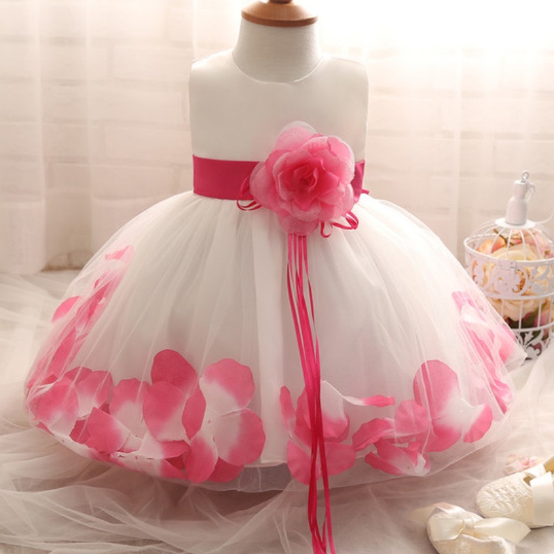 Flower Girl Dress for Wedding Baby Girl 1-10 letnarozeninové oblečení Kids \\'s Girls First Communion Šaty