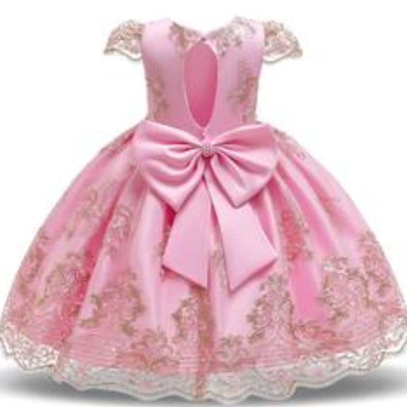 Děti oděvy Smocked Childing Clothing Flower Girl Luxury Girls Lace Velká krása princezna šaty dětskénarozeniny oděv