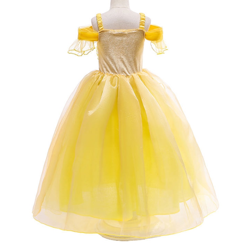 Ansoo Beauty and the Beast Belle Princess Summer Dress Kids Girl Party šaty vánoční kostým dětská princezna šaty