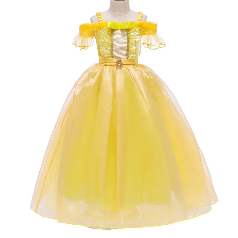 Ansoo Beauty and the Beast Belle Princess Summer Dress Kids Girl Party šaty vánoční kostým dětská princezna šaty