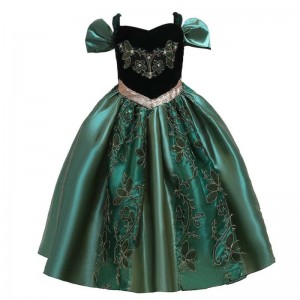 Baige 3-8 leté staré dívčí květinové šaty Kids Fancy Chody Children Party Frack