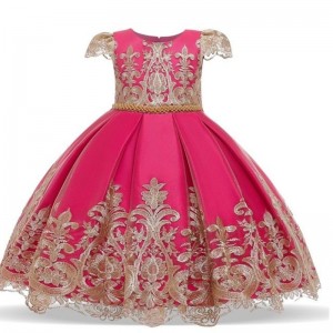 Pageant communion Šaty malé dívkynarozeniny Elegantní šaty svatební večer vestridos velikost 4-10t princezna kostým děti oblečení