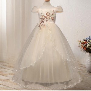 Zimní vánoční večírek Elegantní šaty Evening Ball Gown Kids Princess First Communion Šaty teenager šatynovoroční dívky kostým