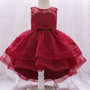 Baige Summer Infant Novorozené holčičky Frock Designnarozeninové svatební večírky ocasy T1939xz