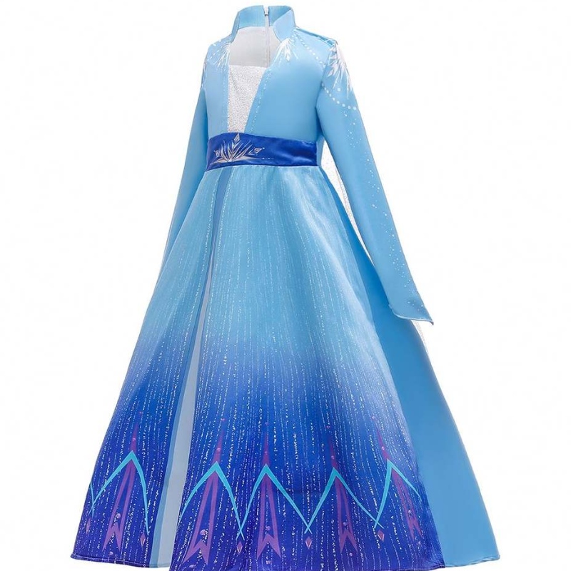 Baige Hot Sale Děti oblečení dívky dívky elsa kostýmní kabát cosplay girl šaty