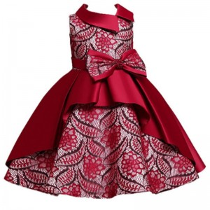 Dívky šaty Holiday Party Ball šaty šaty halloween kostýmynepravidelné sukně bez rukávů potištěné princezny šaty