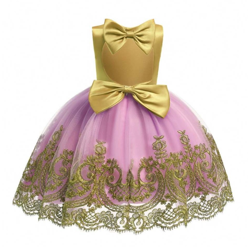 2021 Baige Kids Garment Christmas Frock Novorozené holčičkynarozeninové párty šaty B-8086