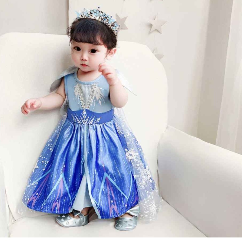 Baige New Design Princess Elsa Anna role Play šaty malé dívky cosplay kostýmy vánoční večíreknarozeniny šaty bx1730