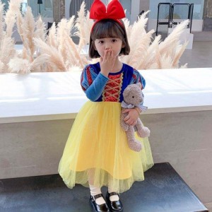 Baige 2021 Nový styl dívek cosplay kostýmní šaty elsa anna princezna fantastická sněhová královna šaty