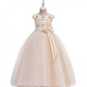 Elegantní design Velkoobchod krásná dívka večírek Dress Kids Wedding Event Malk Gall Gall Fancy Princess Sleevelesless Prom Frock LP-232
