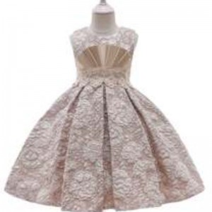 Aige New Fashion Stylejacquard Frocks Children Flower Girl 3-12 Years Old Baby Girl Šaty L5253