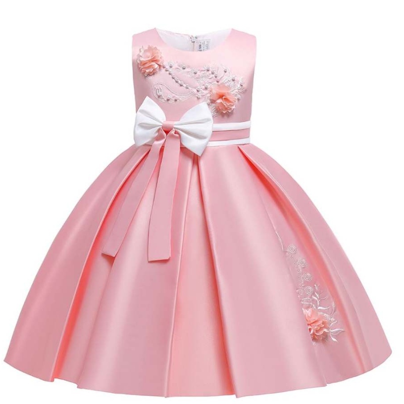 Baige Kids Girl Dress Cotton Svatební svatební šatynarozeninové šaty pro dívky