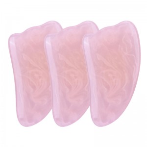 Vysoce kvalitní kvalita Rose Quartz Škrábající deska Zelená růžová jade Blackbian Crystal Facial Guasha šropňovací deska Jade Stone