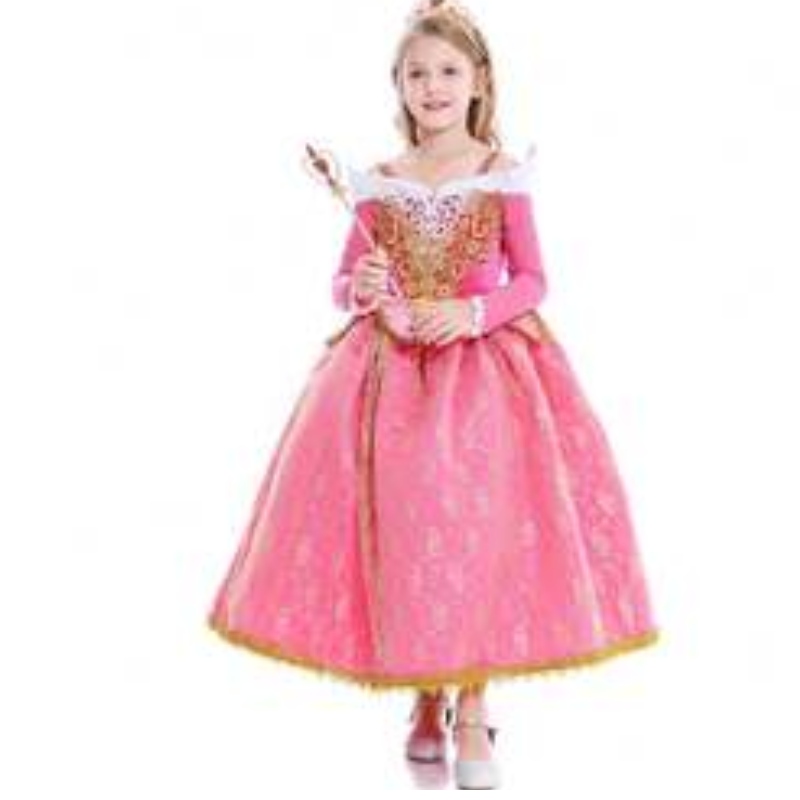 2021 Podzim a zimanová dívka Šaty Sleeping Beauty Princess Aello Lace Dress Al001