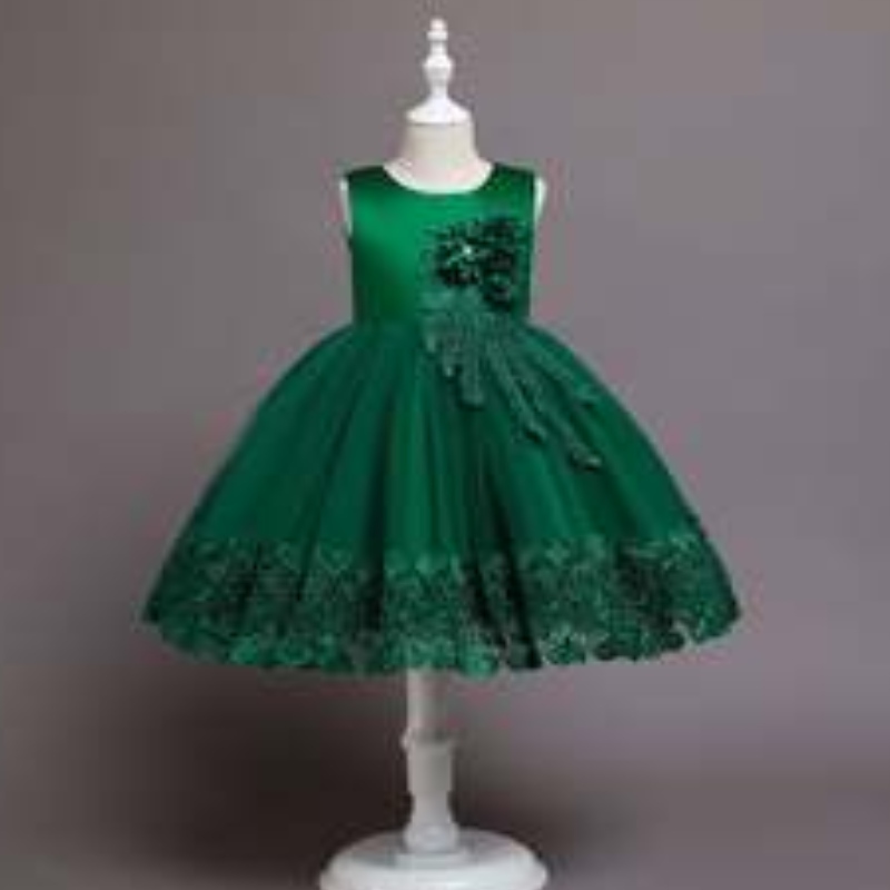 Baige New Fashion Christmas Kids Party Dress 3 až 12 let pro děti Party Performance Ball Gown 68032