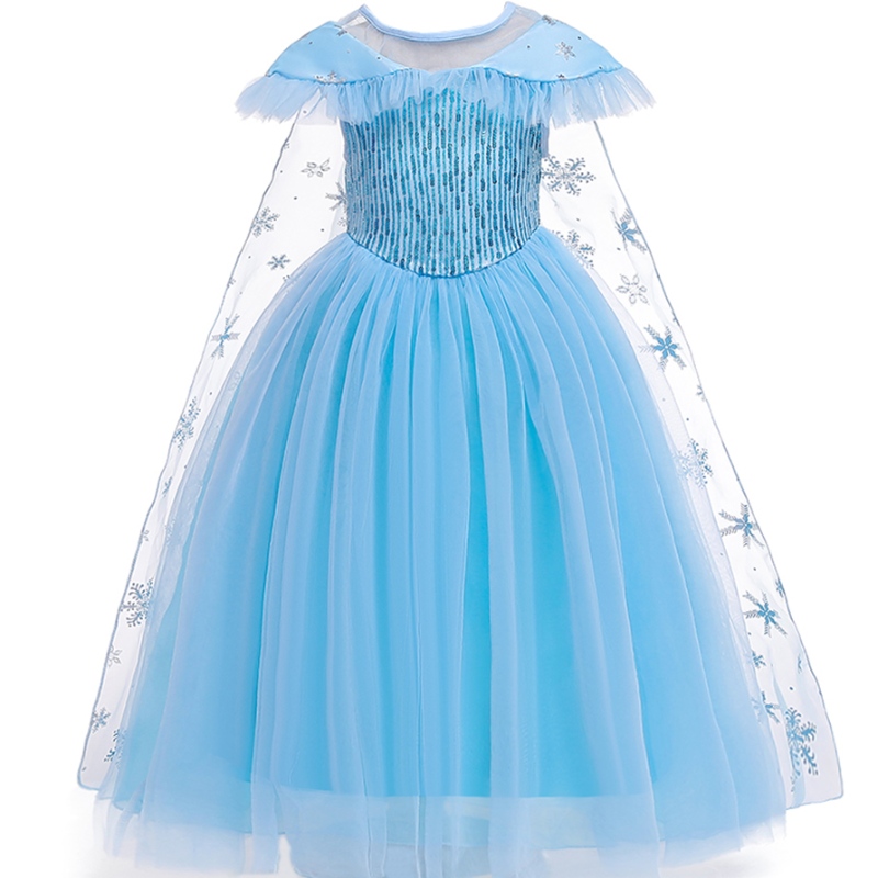 Baigenový produkt princezna kostým děti maškaráda Elsa Anna Fashion Girl Girl Costume Party Dress Girls