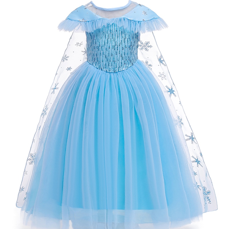 Baigenový produkt princezna kostým děti maškaráda Elsa Anna Fashion Girl Girl Costume Party Dress Girls