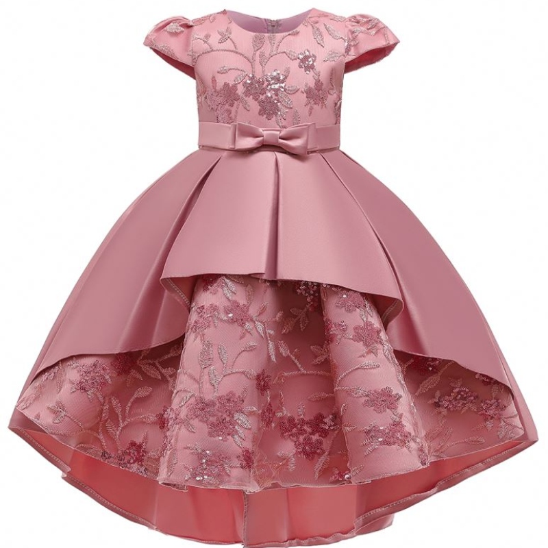 Nejnovější designy Kids Princess Pageant Svatebnínarozeniny Formální párty Flowerwtail Girl Šaty T5170