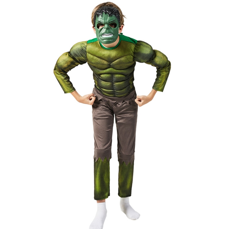 Kostýmy Green Hulking s kostýmem Mask Costume Sumcle Superhero Halloween kostým pro děti chlapci děti \\ Denní dárek