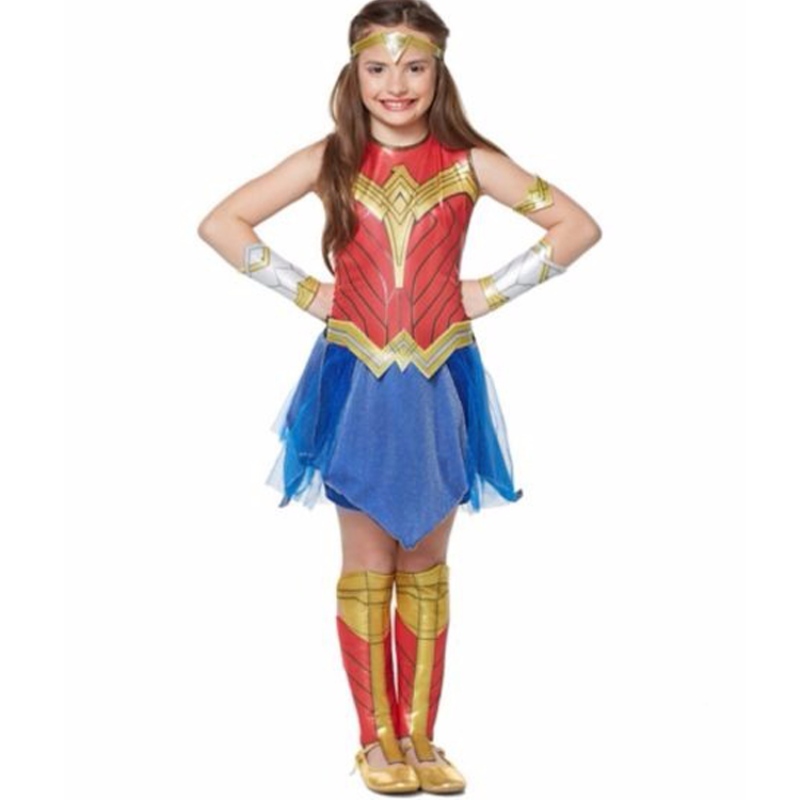 Malé dívky superhrdina bohyně diana party role Play Up Suit Děti Halloween Dawn of Justice Wonder Girl Cosplay Cosplay