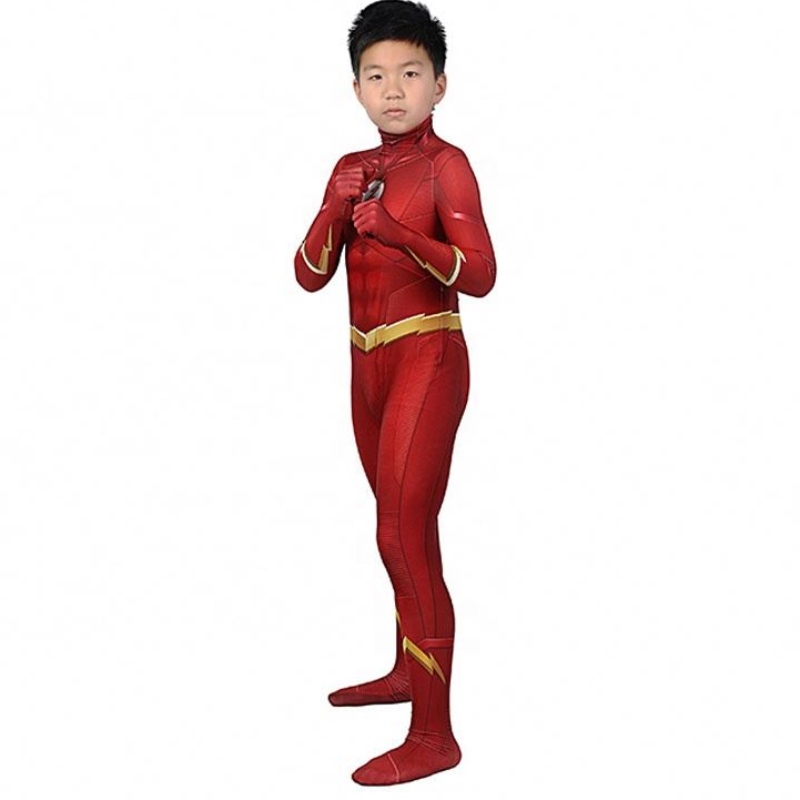 Tovární přímý prodej The Flash Season 5 Barry Allen Kids superhrdinové kostýmy a kostýmy cosplay