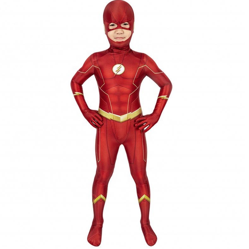 Tovární přímý prodej The Flash Season 5 Barry Allen Kids superhrdinové kostýmy a kostýmy cosplay