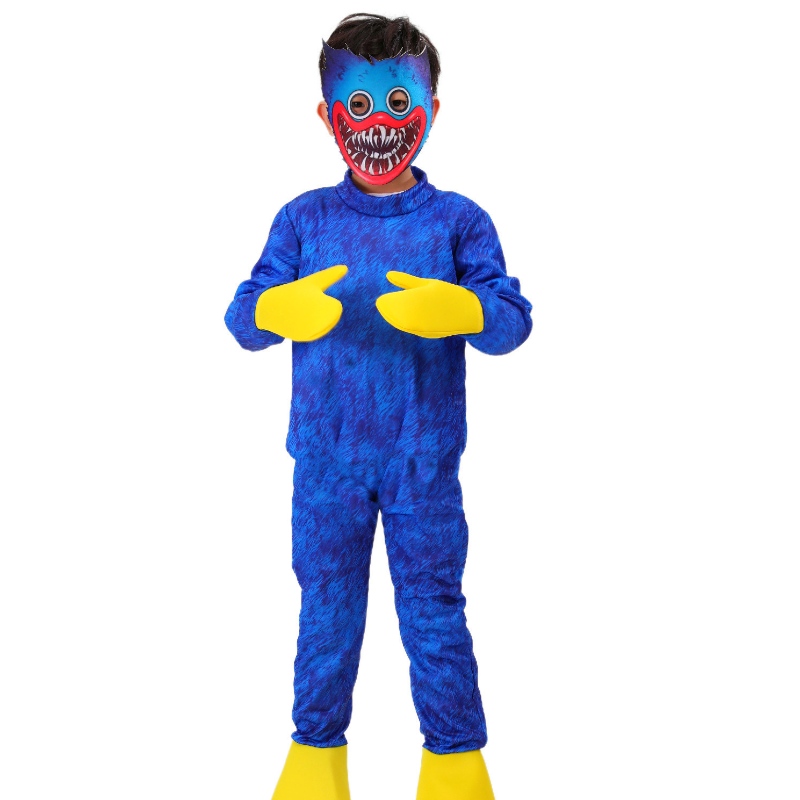 Nový příjezd horkých mák kostým Halloween Blue Poppy Cartoon Hug gy wuggys cosplay monster kombinéza pro děti