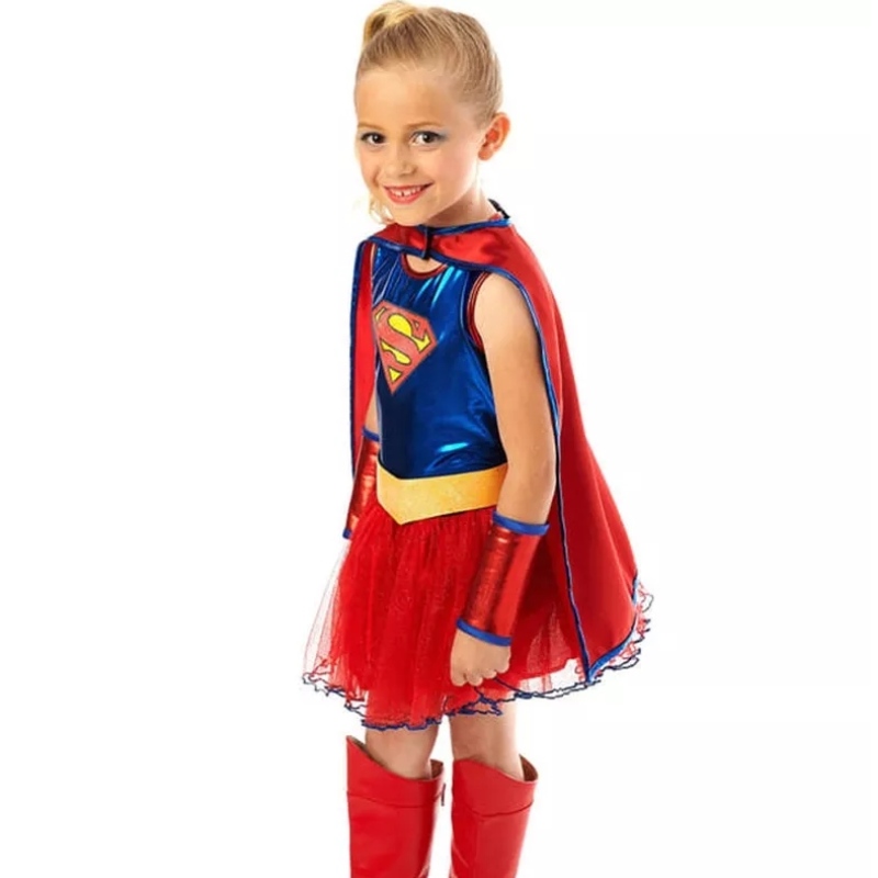 Hot Sale Justice League Child \\'s Supergirl Tutu šaty halloween kostýmy pro dívky