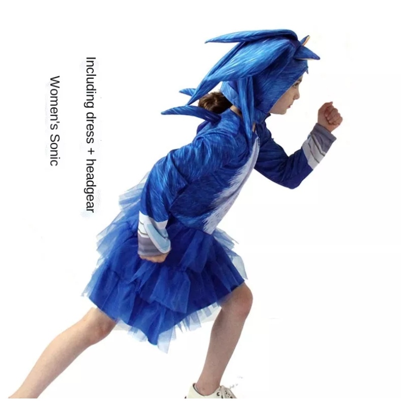Děti Sonic Hedgehog Girls Girls Cosplay Clothing and Dress Stage Children's Costume