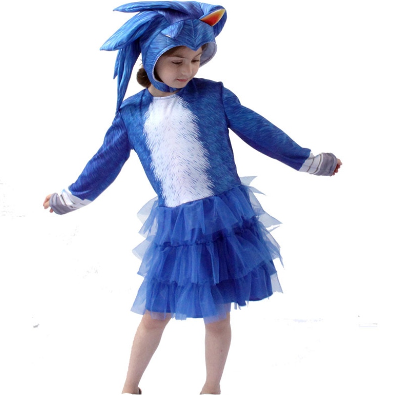 Děti Sonic Hedgehog Girls Girls Cosplay Clothing and Dress Stage Children's Costume
