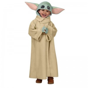 Horký prodej děti super roztomilý s dlouhým rukávem kombinéza dítě yoda kostým pro Halloween