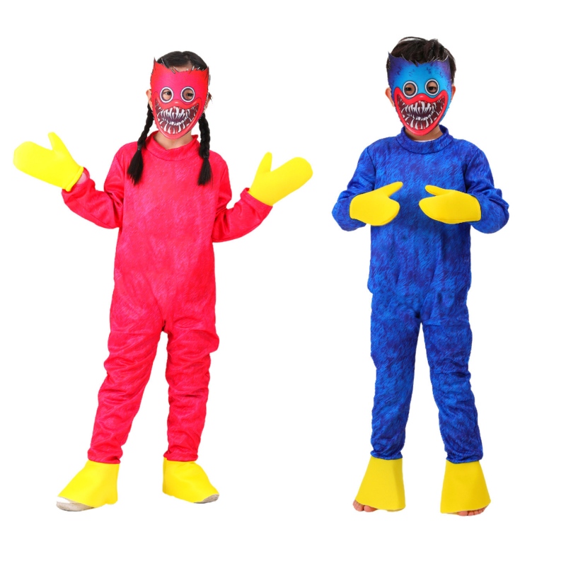 Poppy Play -Time Cosplay Clotse Boys Girls Girls Game Horror Peluche oblečení halloween kostým pro děti