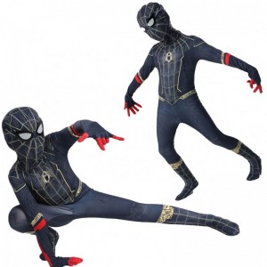 Factory Plus Velikost kombinéza Halloween cosplay sady Black Spider Man Film Costy