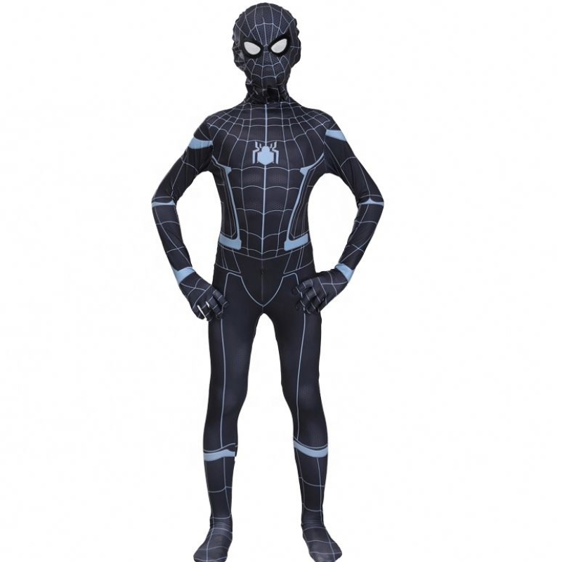 Úžasný Shadow Spider Mask TV&film Avenger Halloween cosplay oblečení pro děti&adults Superhero Black Spiderman Costume Suit