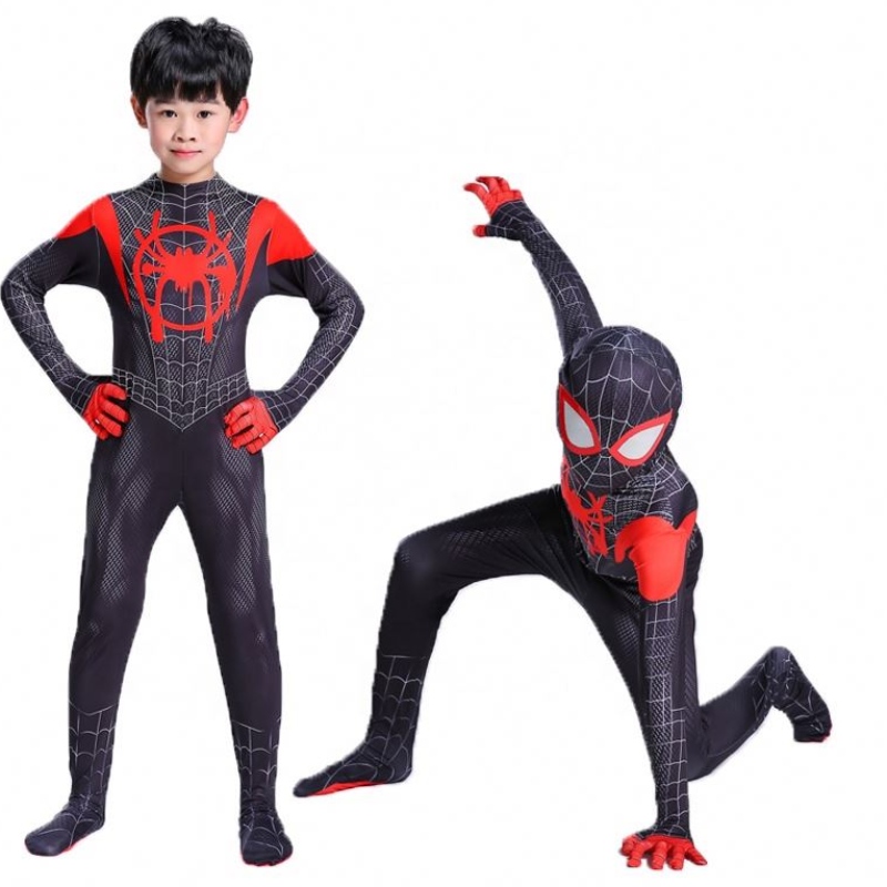 Superhrdina černá zentai oblek pro Halloween TV&movie cosplay černý pavouk kostým pro děti&adults