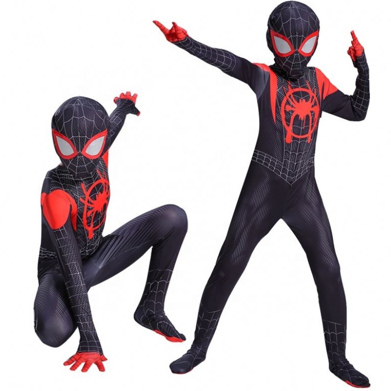 Superhrdina černá zentai oblek pro Halloween TV&movie cosplay černý pavouk kostým pro děti&adults