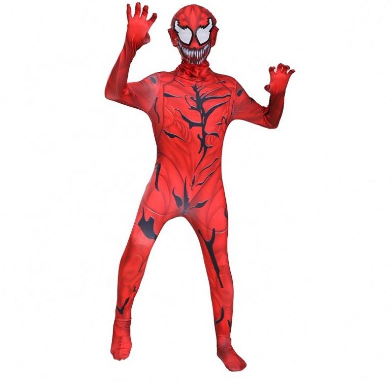 Red Marvel Movie Speciální kombinéza Dospělé děti děti chlapci superhrdiny těsné halloween scorpion Venom Spiderman Cosplay Cosplay