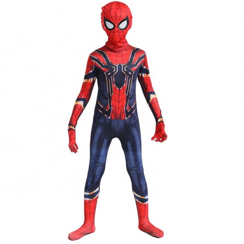 Velkoobchod klasický fantastický černý&red halloweenský oblek Anime TV&movie Kid Cartoon Clothing Spiderman Performance Costýmy kombinézy