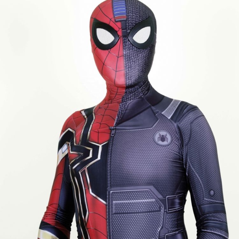 Spandex Stealth Seamed Superhero Amazing Spider Man Jumpsuit Halloween cosplay sady pavoučí muž kostým pro muže&kids