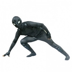 Nový styl černé superhrdiny zentai oblek pro Halloween TV&movie cosplay černý pavouk kostým s obličejovou maskou pro děti&adults
