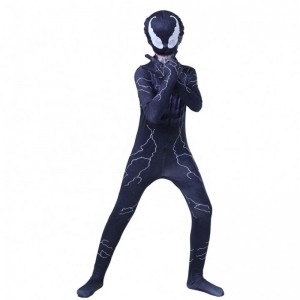 Custom Carnival Cosplay Fancy Superhero Jumpsuit Venom Costýmy se svalem pro chlapce