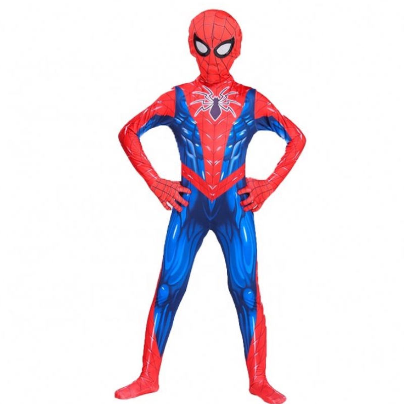 3D tiskové polyesterové punčocháče pro děti Halloween Party Cosplay Spiderman kostým s maskou