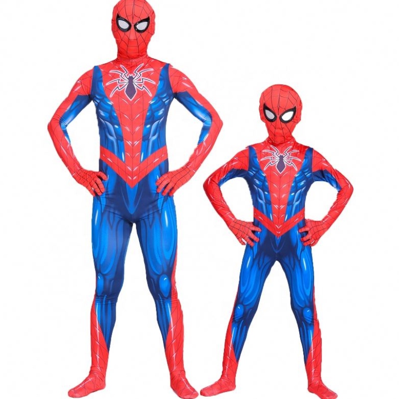 3D tiskové polyesterové punčocháče pro děti Halloween Party Cosplay Spiderman kostým s maskou