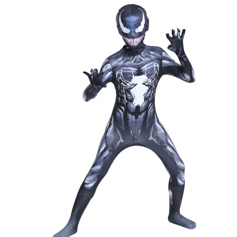 Černé svalové kombinézy Dospělí chlapci Superhrdina Akce Pokoj kombinézu Spiderman Halloween cosplay Scorpion Venomna prodej kostýmy