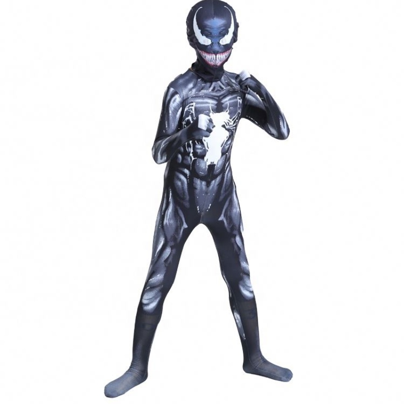Černé svalové kombinézy Dospělí chlapci Superhrdina Akce Pokoj kombinézu Spiderman Halloween cosplay Scorpion Venomna prodej kostýmy