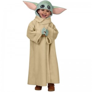Mandalorian dětský kostým kostým Yoda pro Halloween