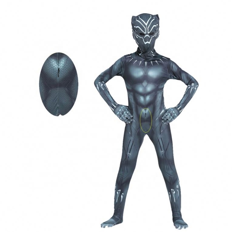 Hot Marvel Africa Halloween Wakanda Forever Zentai pro děti&adults Fantastická černý panter čtyři kostým