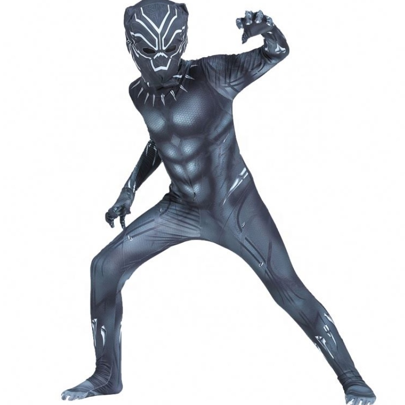 Hot Marvel Africa Halloween Wakanda Forever Zentai pro děti&adults Fantastická černý panter čtyři kostým